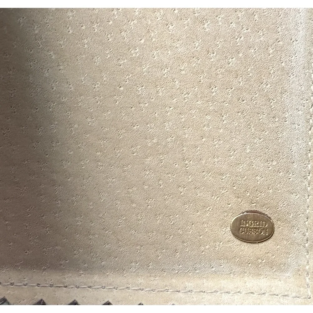 Vintage Ingrid Cusson Suede Leather‎ Journal Gold Gilt Horse Study c2000